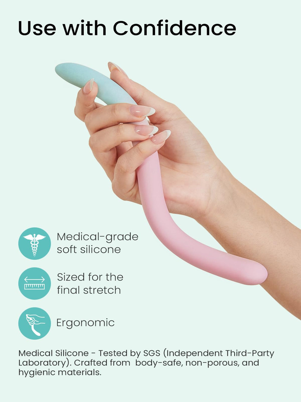 GROWNSY beginner-friendly set includes a mirror and massage guide for comfort