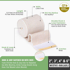 GT Bandage Wrap extended length covering larger joints and areas