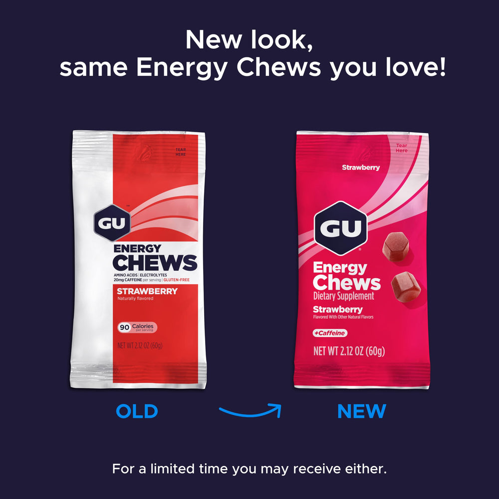 GU Energy Chews used by hikers or skiers for quick calories