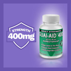 GUAI-AID 800 label detail provides active ingredients overview.
