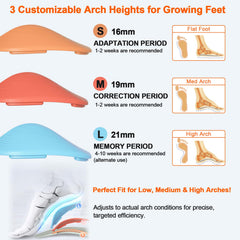 Guamar kid arch inserts shown inside a shoe, ensuring a secure, comfortable fit.