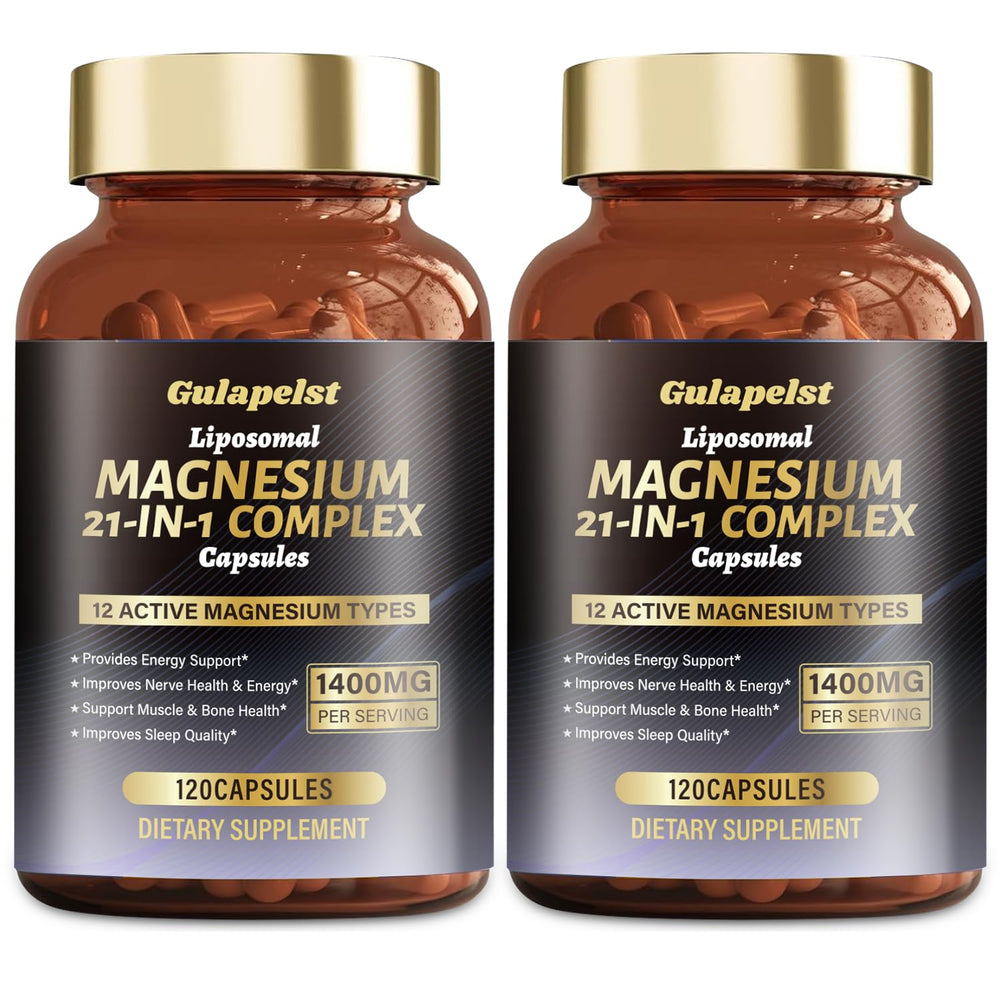 Gulapelst Liposomal Magnesium Capsules display a 12-form blend for comprehensive mineral support.