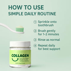 Guliqi collagen powder dispensing scoop shows simple daily usage.
