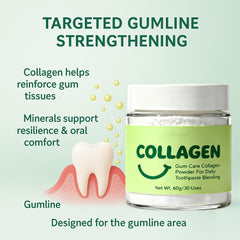 Guliqi mineral-infused formula jar emphasizes calcium and magnesium for oral tissue care.