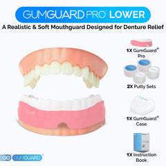 GumGuard PRO soft inner surface provides gentle contact with gums.