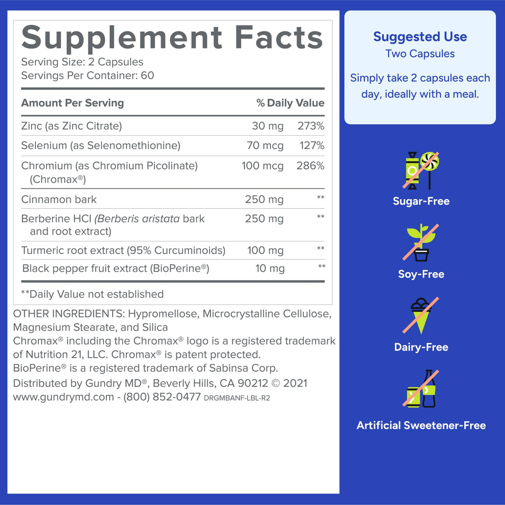 Gundry MD Metabolic Advanced Berberine packaging shown for lifestyle wellness