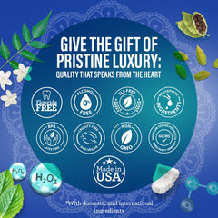 GuruNanda mouthcare routine set illustrates a daily hygiene ritual.