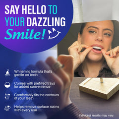 GuruNanda ready-to-use trays fit upper teeth for comfortable whitening at home
