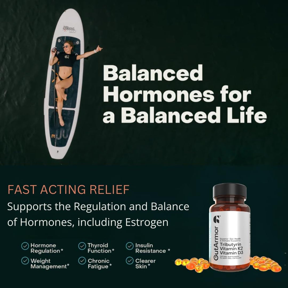 Gut Armor supplement facts panel closeup highlighting 350mg butyrate.