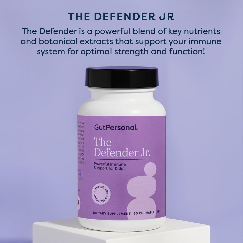 GutPersonal Defender daily dosage pack shown for two weeks on/off cycle.