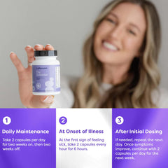 GutPersonal Defender featuring echinacea and astragalus imagery for natural defense benefits.
