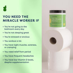 GutPersonal Miracle Worker label close-up highlighting chelated magnesium