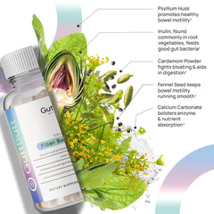 GuttButt label closeup reveals natural ingredients supporting daily digestive routine