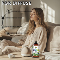 GV77ZF Tea Tree oil in diffuser providing a refreshing aroma.