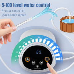 GVPIPYS enema kit LCD display shows precise flow and status at a glance.