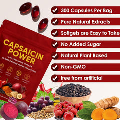 GXSAE Beetroot capsules close-up in softgel form