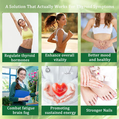 GXSAE Kindled Thyroid Drops ingredients panel showcases iodine and zinc combination.