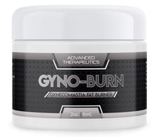 GynoBurn chest fat burner jar shown for at-home use targeting chest area.