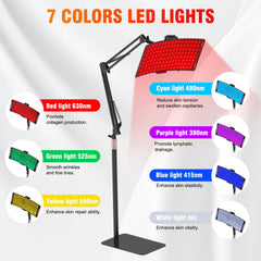 GYP 7in1 portable light therapy panel side view showing compact design for easy use.