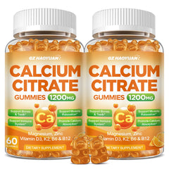 GZ HAOYUAN Calcium Citrate Gummies bottle for bone and muscle support.