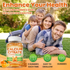 GZ HAOYUAN Calcium Citrate Gummies orange flavor, a tasty daily supplement.