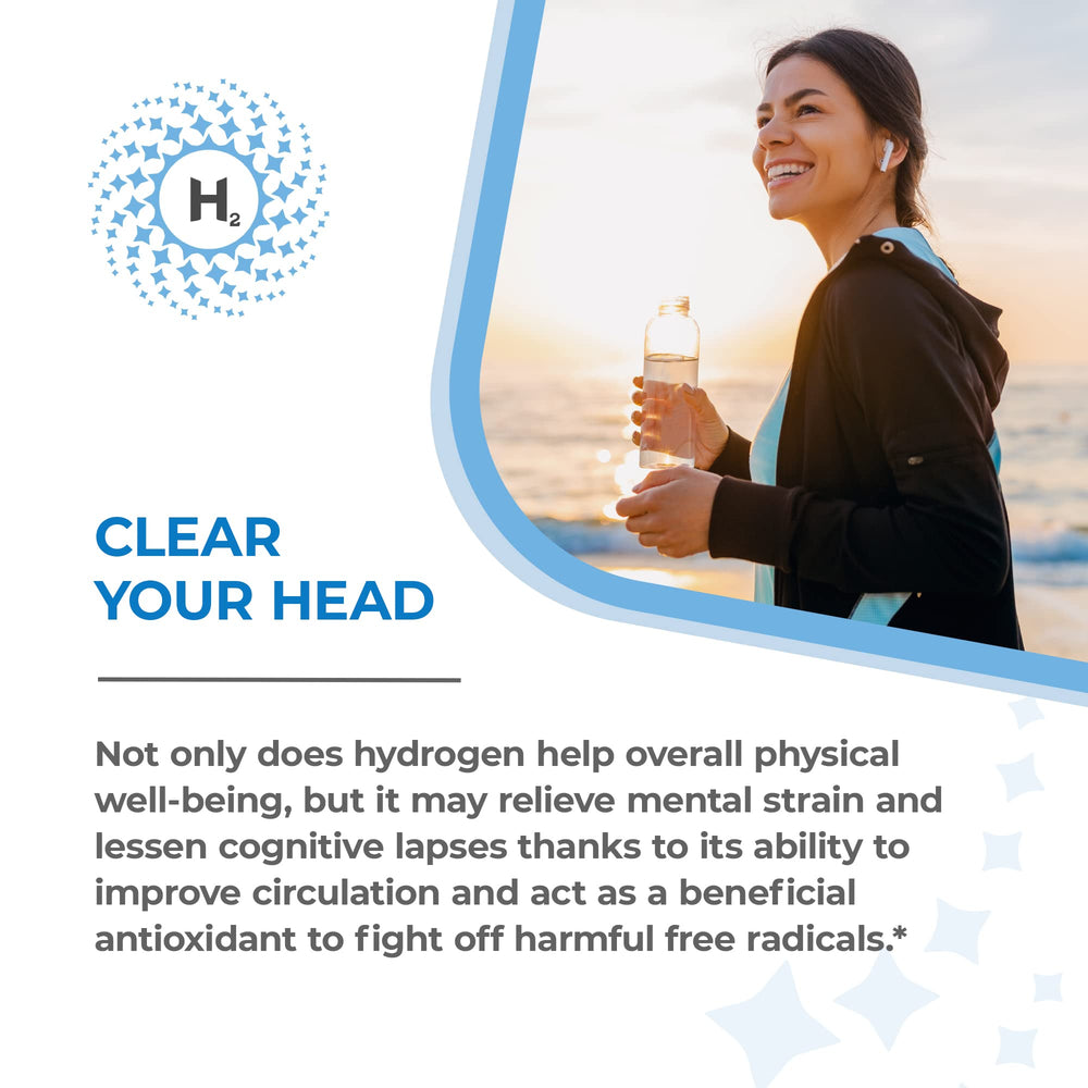 H2 Universe True Nano H2 Plus nanobubble graphic illustrating molecular hydrogen action
