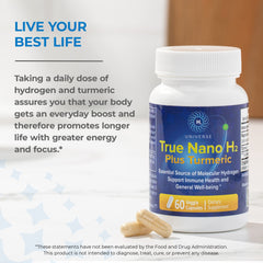 H2 Universe True Nano H2 Turmeric lab-tested for quality and safety.