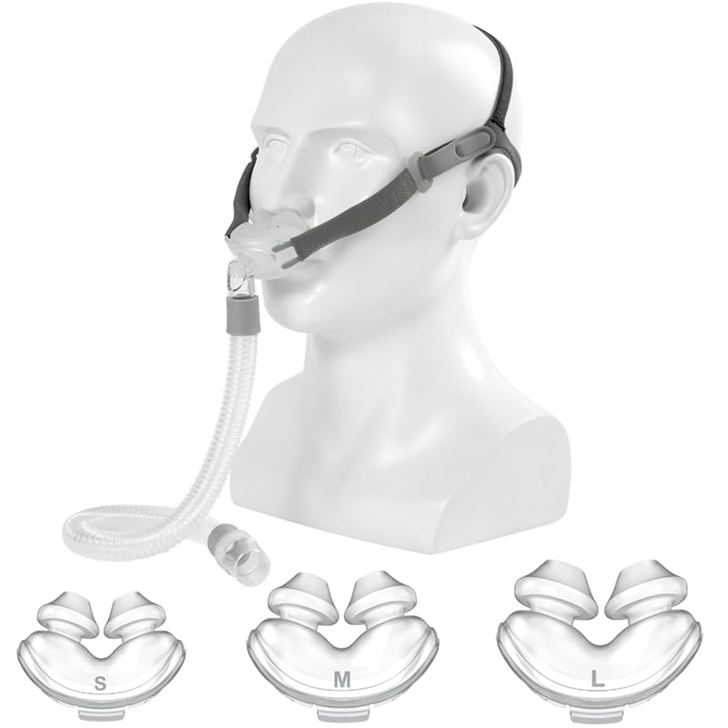 H2SON nasal pillow kit with S/M/L sizes for a customizable CPAP fit and comfort.
