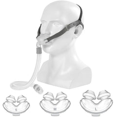 H2SON nasal pillow kit with S/M/L sizes for a customizable CPAP fit and comfort.