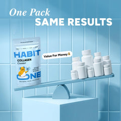 Habit One keto-friendly creamer label highlighting clean ingredients.