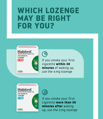 Habitrol mint lozenge blister pack ready for on-the-go use.