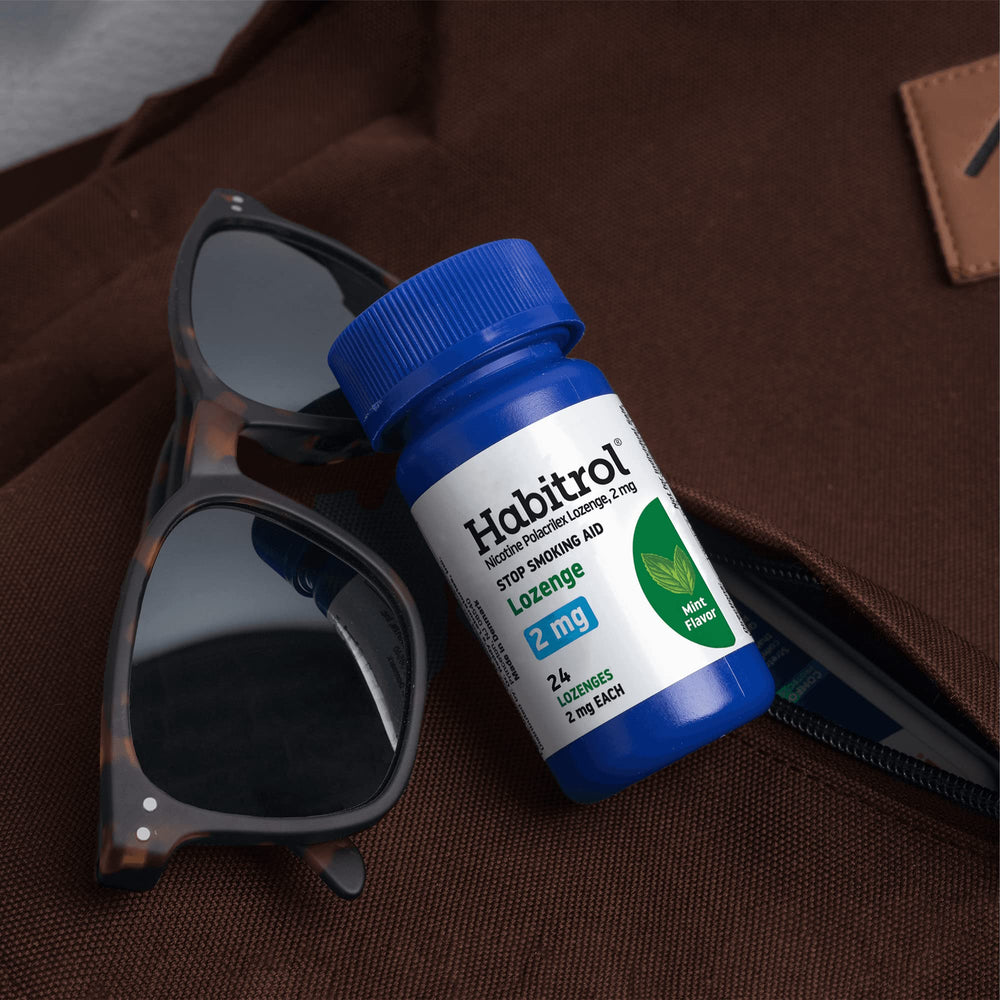 Habitrol lozenge for on-the-go use supports a busy quit journey.