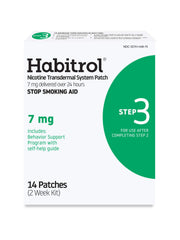 Habitrol nicotine patch Step 3 7 mg delivers steady daily nicotine to curb cravings
