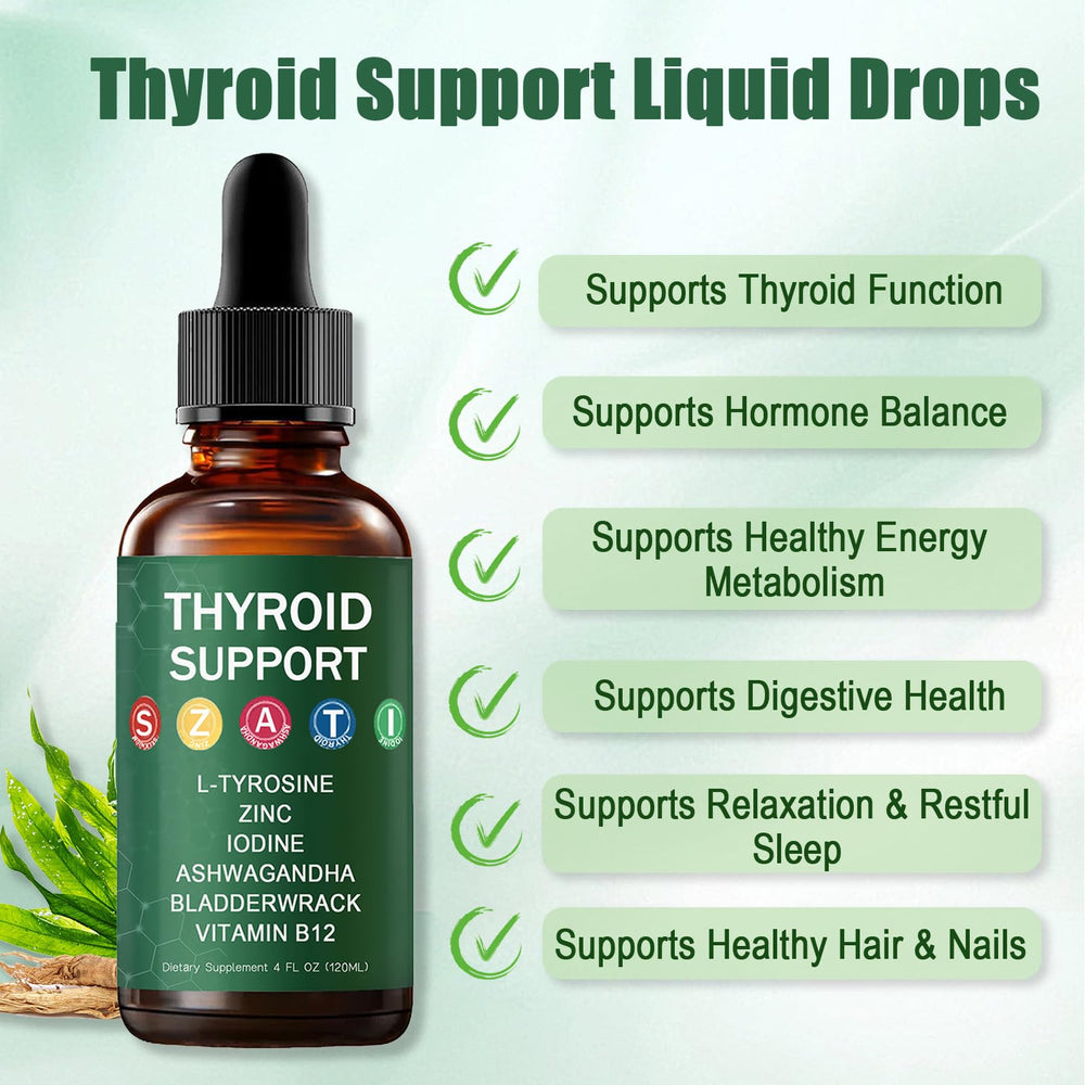 Habohuse Kindled Thyroid Drops dropper in action for sublingual absorption.