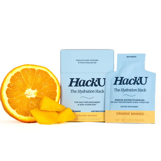 HackU Hydration Hack strawberry-lemonade packet boosts daily hydration and skin glow