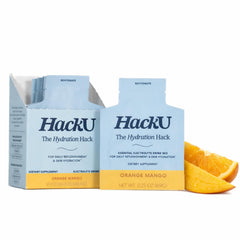 HackU Hydration Packets dissolving in water for quick hydration