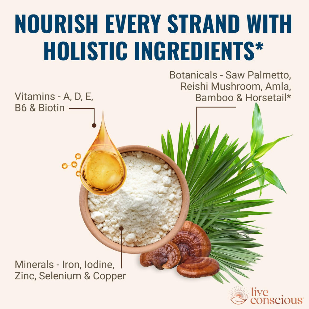 Hair La Vie Live Conscious capsules taken with meal for consistent use.
