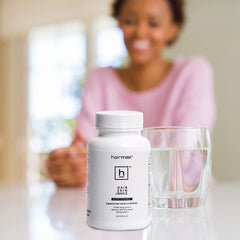 Hairmax antioxidants nutrients bottle shown for daily hair, skin, nails care