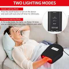 HAIYUE close-up of flat LED panels with red and infrared lights for therapy