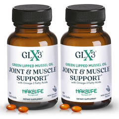 HAKA Life GLX3 joint-bottle pour shows easy-to-swallow capsules for mobility support.