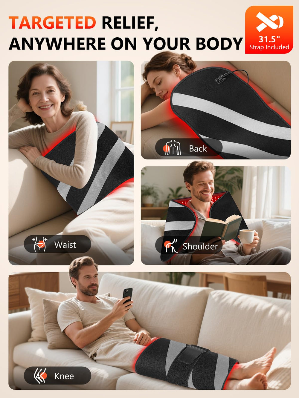 HALIDODO dual pulse modes 10Hz and 40Hz to match mood and activity.