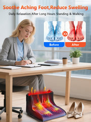 360-degree coverage surrounds the foot and ankle during therapy sessions