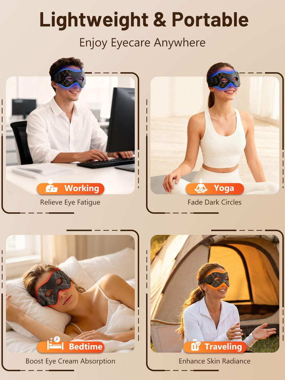HALIDODO eye mask designed for convenient at-home use