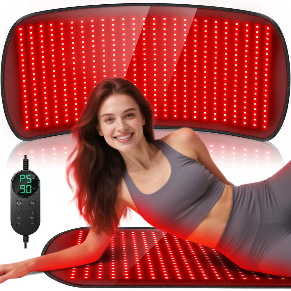 HALIDODO red light therapy mat for full back coverage delivering comforting warmth and relief.