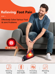 HALIDODO three-mode foot therapy shows 660/850nm combinations for targeted relief.