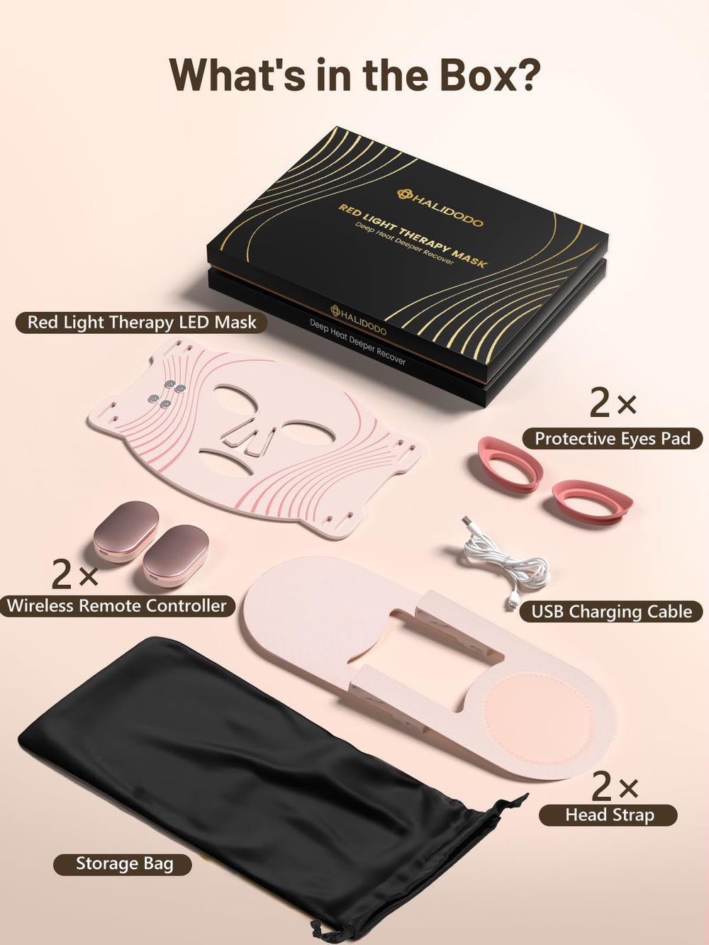 HALIDODO travel-friendly cord-free design enables treatments anywhere.
