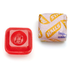 HALLS lozenge dissolving in mouth for quick cooling