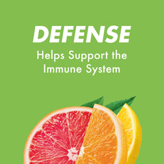 HALLS Defense label highlights 135 mg vitamin C per serving