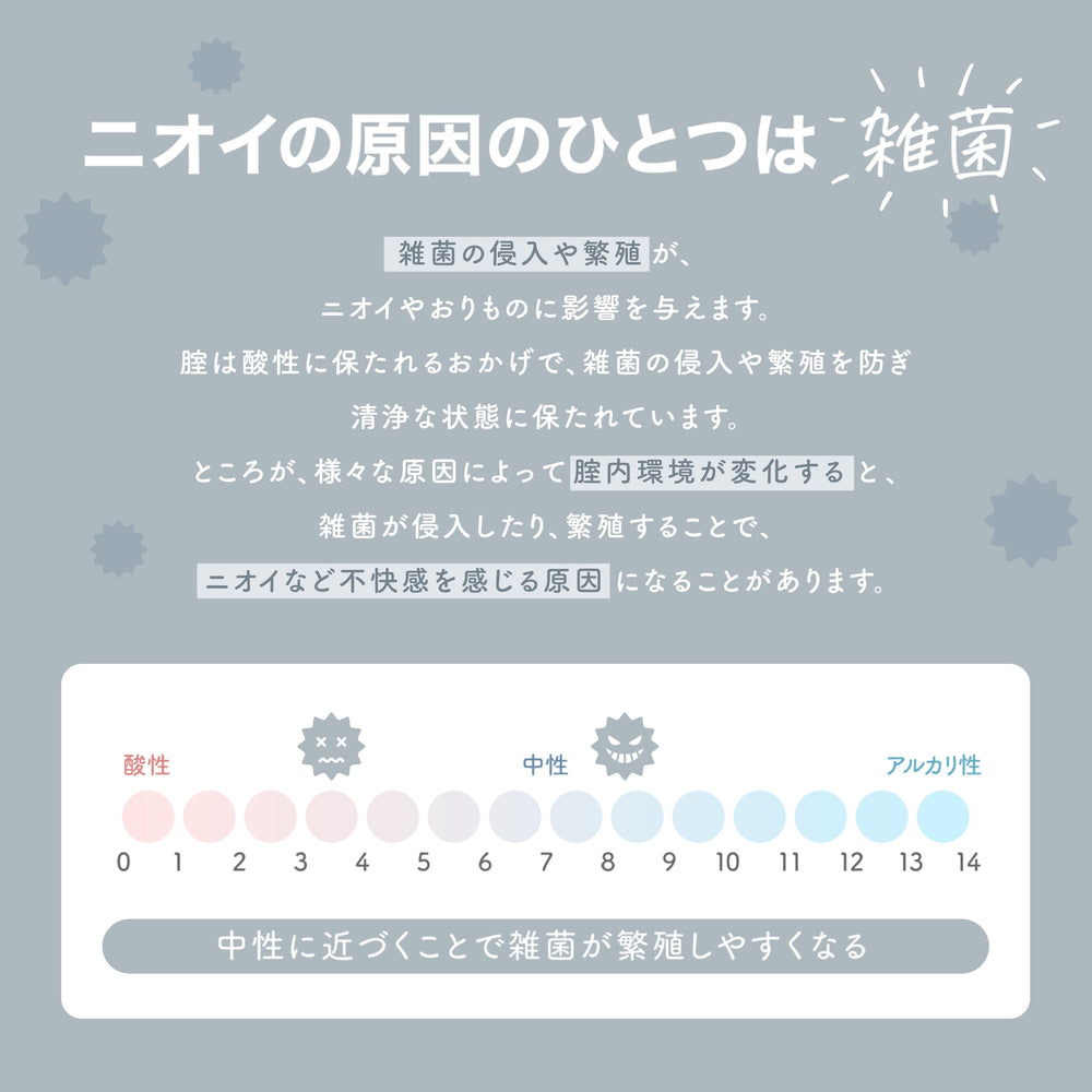 Ingredients panel of HanamiSui Wettrust Innergarm gel emphasizing a gentle formula.