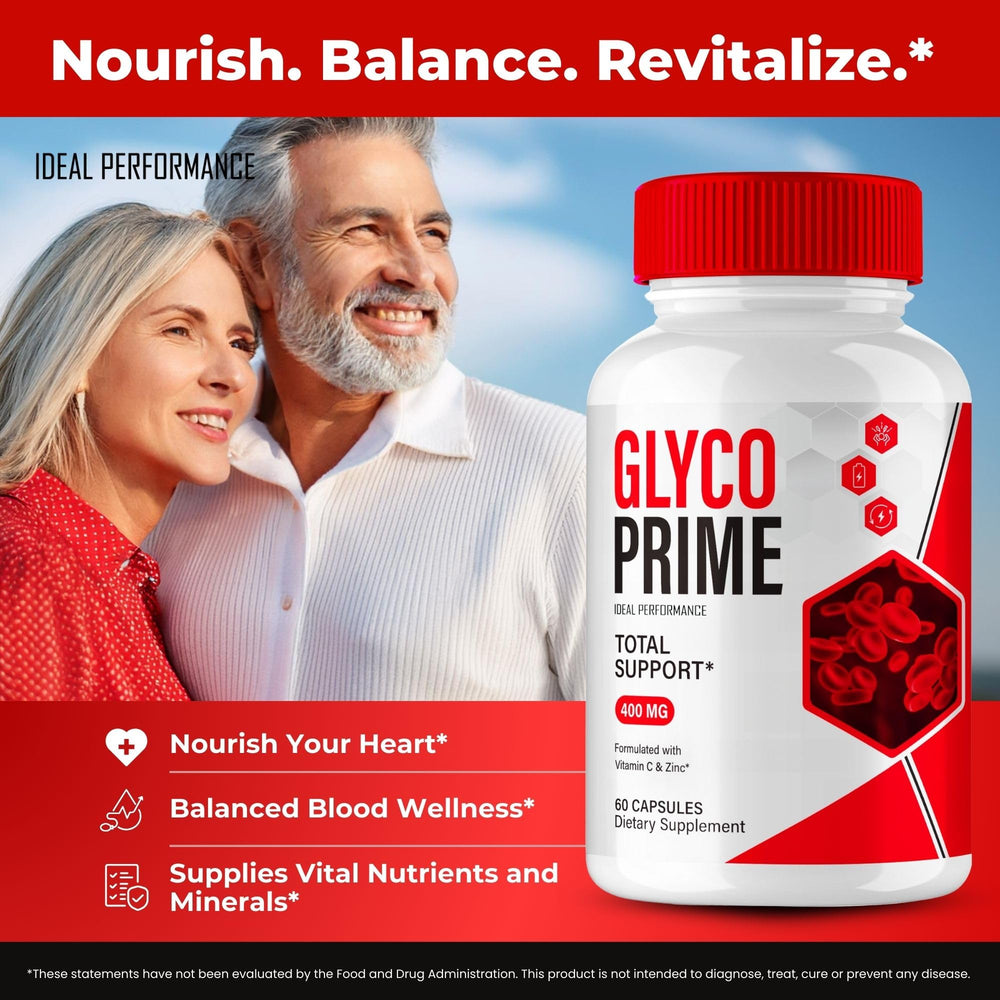 Hand holding Glyco Prime bottle for daily wellness routine.